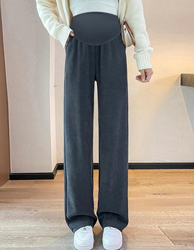631493 孕婦褲 顯瘦燈芯絨直筒闊腿長褲-一般款 M-XXL NT.390