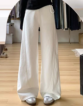 631525 孕婦褲 韓版寬鬆顯瘦側拉繩百搭直筒長褲 M-XXL NT.432