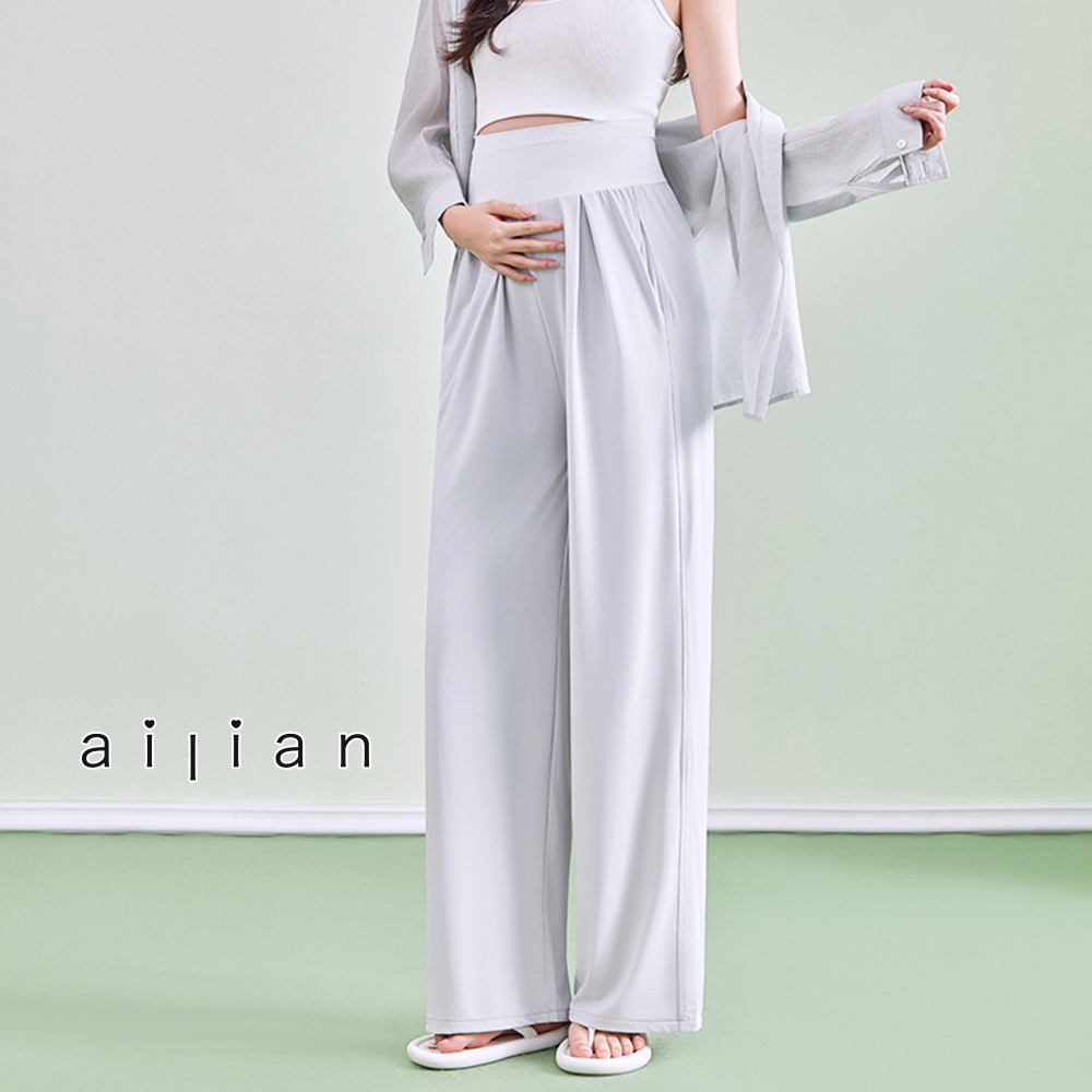 631536 孕婦褲 垂順無縫涼感透氣休閒長褲 M-XL $390