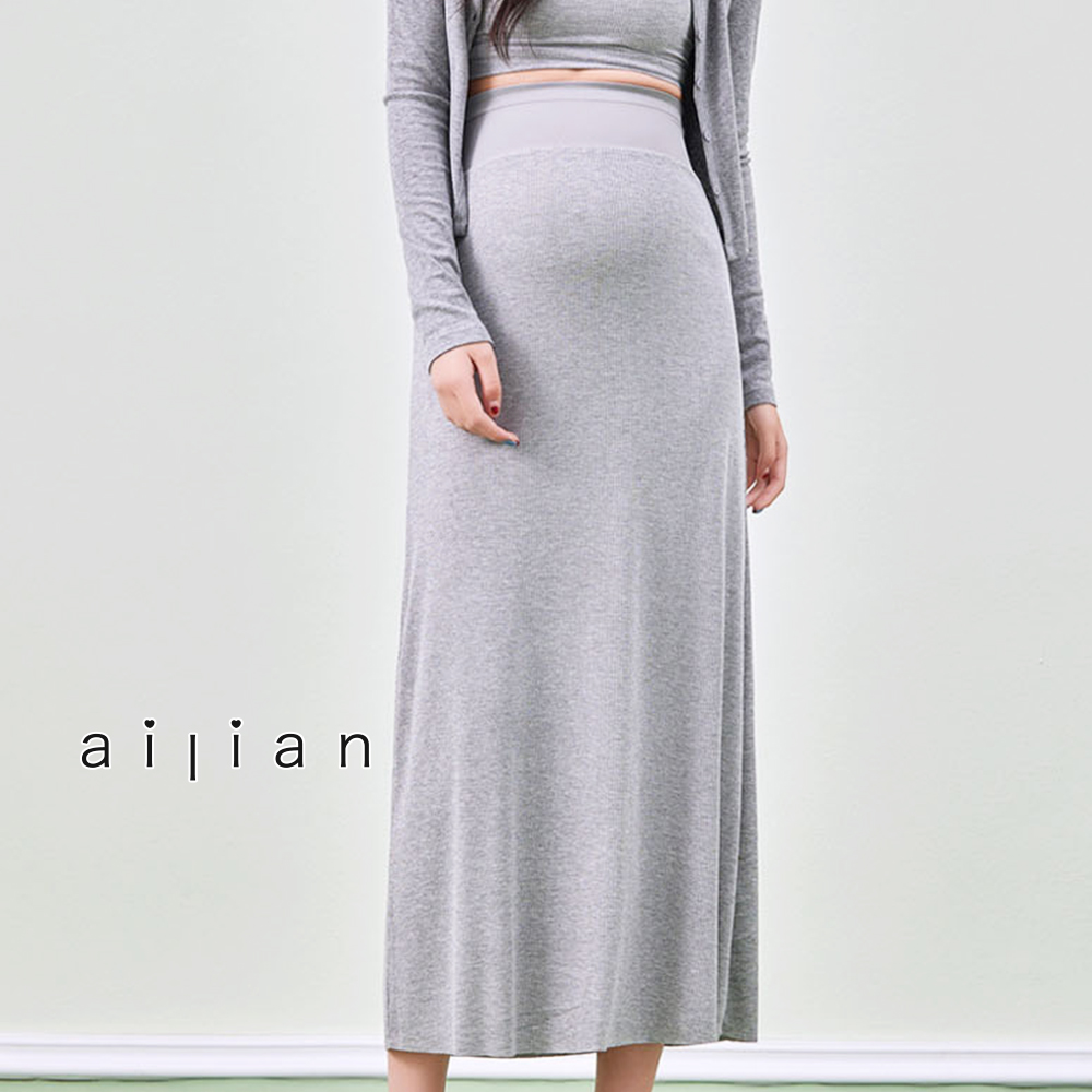 631547 孕婦裙 莫代爾無縫腰頭A字長裙 M-XL $390