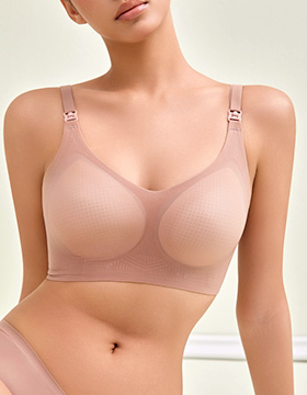 68125 哺乳內衣 仿生肌膚觸感無鋼圈前釦式內衣 M-XXL NT.308