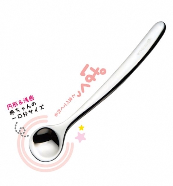 P000201 日本LEBEN-日製不鏽鋼離乳期湯匙 NT.360